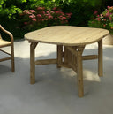 Square Solid Wood Outdoor Dining Table - Natural