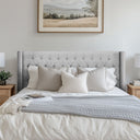 Amelia - King Upholstery Headboard - Gray
