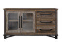 Loft Brown - 60” Buffet With 3 Drawer / 2 Doors - Two Tone Gray / Brown