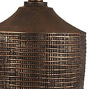 Fantastic Rustic Ribbed Table Lamp - Bronze