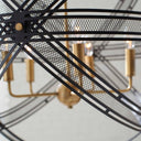 Spherical - 5 Light Pendant - Black