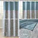 Aubrey - Jacquard Shower Curtain - Teal