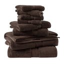 800GSM - 8 Piece Antimicrobial Towel Set - Brown - Madison Park Signature - Towel Sets - Elite Enclave Home