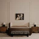 Priya - Bench - Dark Gray - Moe's Home Collection - Upholstered Benches - Elite Enclave Home