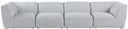Miramar - 4 Seat Modular Sofa - Meridian Furniture - Stationary Sectionals - Elite Enclave Home