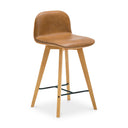 Napoli - Leather Counter Stool - Tan - Moe's Home Collection - Counter Height (24" - 27") - Elite Enclave Home