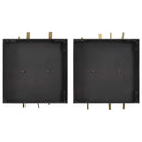 Crosshatch - Metal Wall Decor (Set of 2) - Dark Brown - Uttermost - Wall Decor- Elite Enclave Home