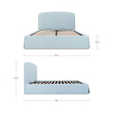 Joan - Queen Storage Bed - Light Blue - Moe's Home Collection - Storage Beds - Elite Enclave Home