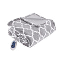 Heated Ogee - Throw - Gray - Beautyrest - Heated Throws - Elite Enclave Home