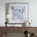 Find Me Here - Abstract Framed Canvas Art - Black / Blue / Brown / Gray / White - Uttermost - Canvas Art - Elite Enclave Home