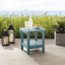 Plastic Outdoor Side Table - Aqua