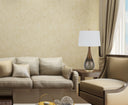 Metal Round Table Lamp With White Empire Shade - Bronze