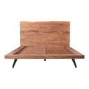 Madagascar - Queen Platform Bed - Light Brown - Moe's Home Collection - Slat Beds - Elite Enclave Home