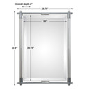Adara - Vanity Mirror - Pearl Silver