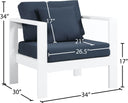 Nizuc - Outdoor Arm Chair - Meridian Furniture - Arm Chairs- Elite Enclave Home