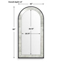 Marlowe - Antique Arch Mirror - Black