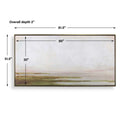 Hazy Lake - Framed Landscape Art - Gold / Gray / Green / Light Blue - Uttermost - Canvas Art- Elite Enclave Home