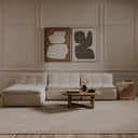 Lino - Armless Modular Sofa - Textured Oat / Beige - Moe's Home Collection - Stationary Sectionals - Elite Enclave Home