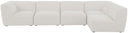 Miramar - 5 Piece Modular Sectional - Meridian Furniture - Stationary Sectionals - Elite Enclave Home