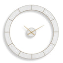 Ivory Halo - Minimalist Wall Clock - Gold / White