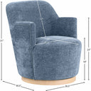 Clarita - Chenille Swivel Accent Chair - Meridian Furniture - Swivel Chairs - Elite Enclave Home