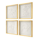 Fourfold - Framed Prints (Set of 4) - Gold - Uttermost - Framed Prints- Elite Enclave Home