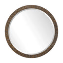 Wayde - Bark Round Mirror - Gold