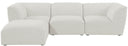 Miramar - 4 Piece Modular Sectional - Meridian Furniture - Stationary Sectionals - Elite Enclave Home