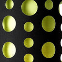 Metal Mod Table Lamp With Black And Green Drum Shade - Silver