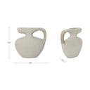 Vila - 9.5" Sculptural Vessel - Cream White - Moe's Home Collection - Vases & Jars - Elite Enclave Home