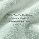 Turkish - 6 Piece Bath Towel Set - Seafoam - Madison Park Signature - Towel Sets - Elite Enclave Home