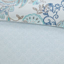 Isla - 3 Piece Printed Reversible Duvet Cover Set - Blue