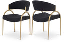 Privet - Dining Chair (Set of 2) - Gold Base - Meridian Furniture - Chair Sets - Elite Enclave Home