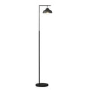 LED Arc Floor Lamp With Black Metal Bowl Shade - Black - HomeRoots - Floor Lamps - Elite Enclave Home