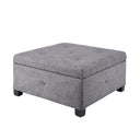 Aspen - Ottoman - Charcoal - Madison Park - Storage Ottomans - Elite Enclave Home