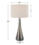 Contour - Metallic Glass Table Lamp - Dark Gray