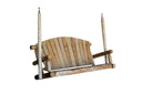 71" x 24" x 47" Wood Porch Swing - Natural
