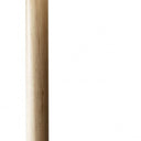 Solid Wood Traditional Shaped Floor Lamp With Drum Shade - Natural / White - HomeRoots - Floor Lamps - Elite Enclave Home