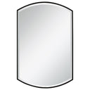 Shield - Shaped Iron Mirror - Black