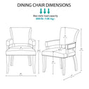 Dawson - Arm Dining Chair - Brown - Madison Park - Arm Chairs - Elite Enclave Home