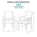 Dawson - Arm Dining Chair - Blue - Madison Park - Arm Chairs - Elite Enclave Home