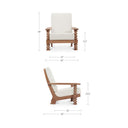 Ingrid - Accent Chair - Off White / Light Brown - Moe's Home Collection - Accent Chairs - Elite Enclave Home