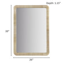 Nova - Natural Rattan Rectangle Wall Mirror - Natural - INK+IVY - Wall Mirrors - Elite Enclave Home