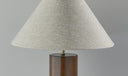 Wood Block Table Lamp - Canopy Walnut