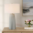 Cover Up - Sculpted Table Lamp - Blue / Silver - Uttermost - Table Lamps - Elite Enclave Home