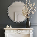 Marlowe - 36" Round Wall Decor Mirror - Silver - Madison Park Signature - Wall Mirrors - Elite Enclave Home