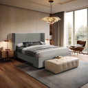 Oxford - Bed - Meridian Furniture - Upholstered Beds - Elite Enclave Home