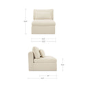 Swift - Slipper Chair - Light Beige - Moe's Home Collection - Stationary Chairs - Elite Enclave Home
