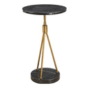 Rosston - Marble Accent Table - Black - Uttermost - Accent Tables- Elite Enclave Home
