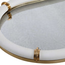 Cyprus - Leather Oval Tray - White